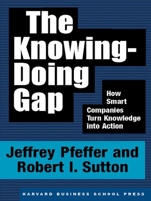 cover image of The Knowing-Doing Gap